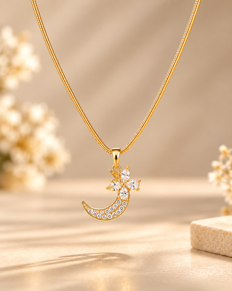 Moon Pendant Necklace