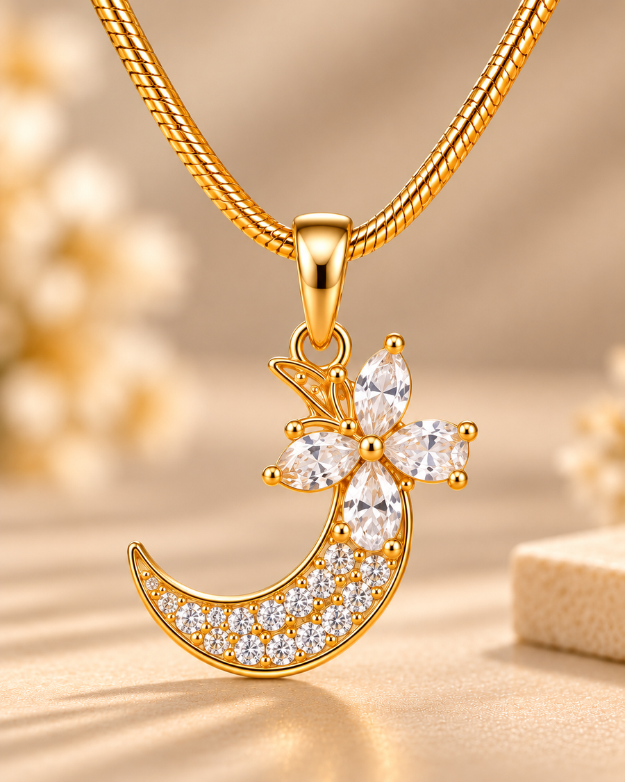 Moon Pendant Necklace