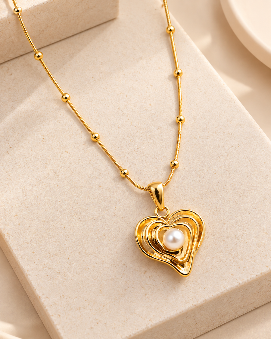 Kira Chic Minimalist Heart Pendant Necklace