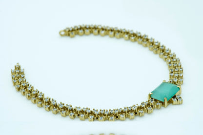 Juhi Mint A D Necklace