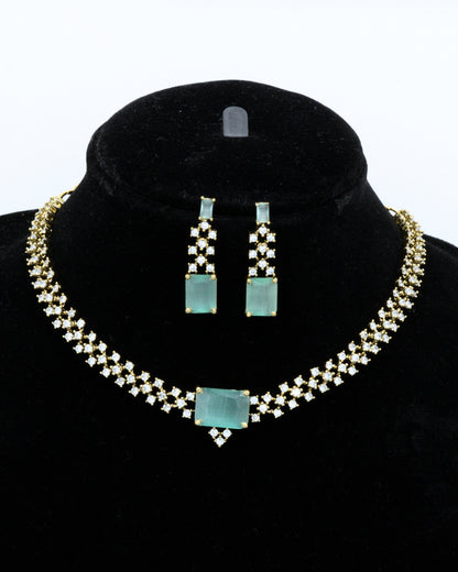 Juhi Mint A D Necklace