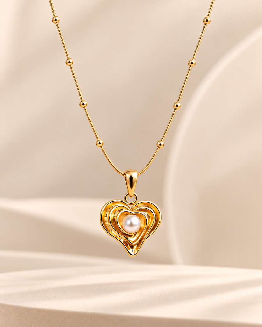 Kira Chic Minimalist Heart Pendant Necklace