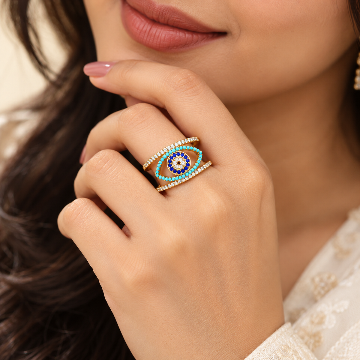 Lux Evil Eye Ring