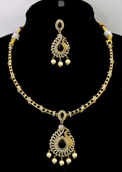 Mohini Peacock AD Chocker Necklace