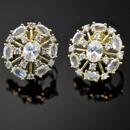 OVAL OASIS STUDS