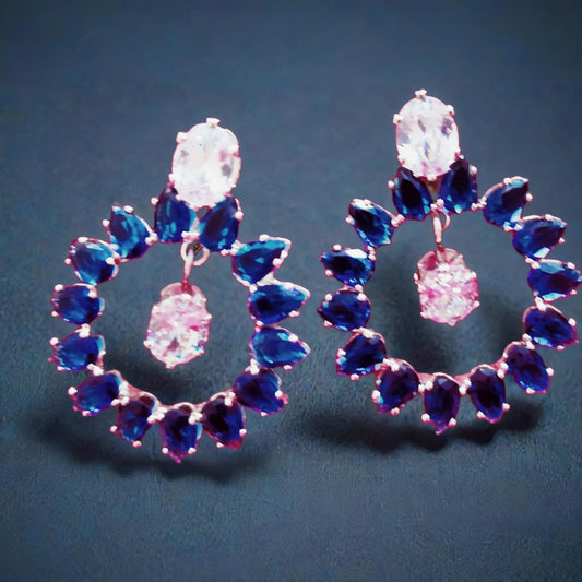 OCEAN BREEZE BLUE DROP EARRINGS (Copy)