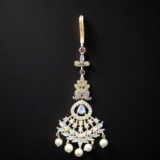 AVA PEARL MAANGTIKKA - Elegance of Pearls , Brilliance of AD stones