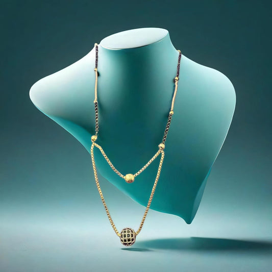 MANGALSUTRA WITH BALL PENDANT NECKLACE
