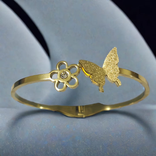 GOLDEN BUTTERFLY KADA BRACELET