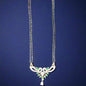 GREEN AND WHITE STONE PENDANT MANGALSUTRA TWO LAYER
