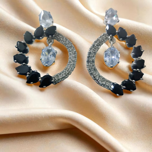 ABHA BLACK AND WHITE EARRINGS