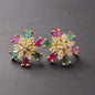 IRIS MULTI COLOUR STONE STUDDED EARRINGS