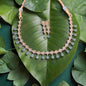 ZEN SEAGREEN NECKLACE WITH EARRINGS