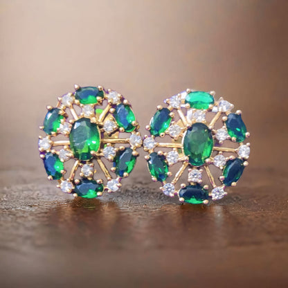 MINTY GREEN EARSTUDS