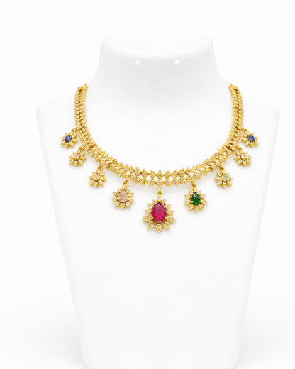 Meba Multistone CZ Necklace Set