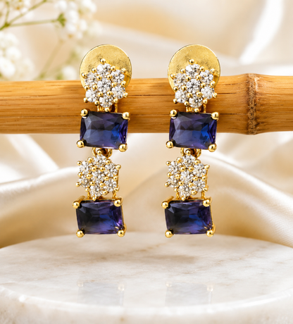Midnight Bloom CZ Necklace