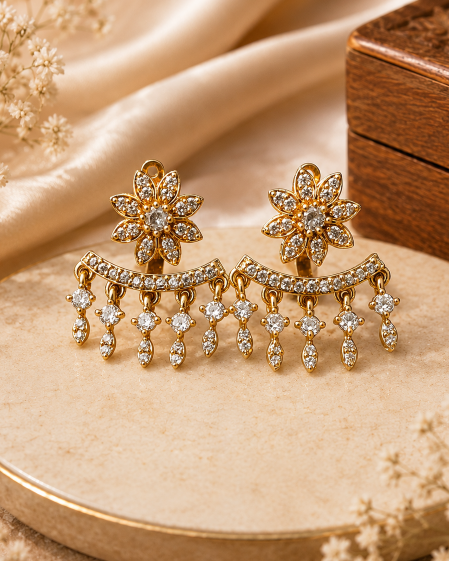 Dual-Wear CZ Earrings