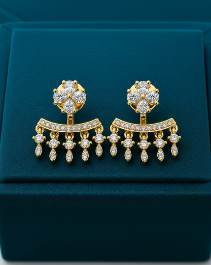 Dual- Wear CZ Earrings