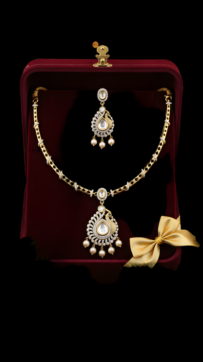 Mohini Peacock AD Chocker Necklace