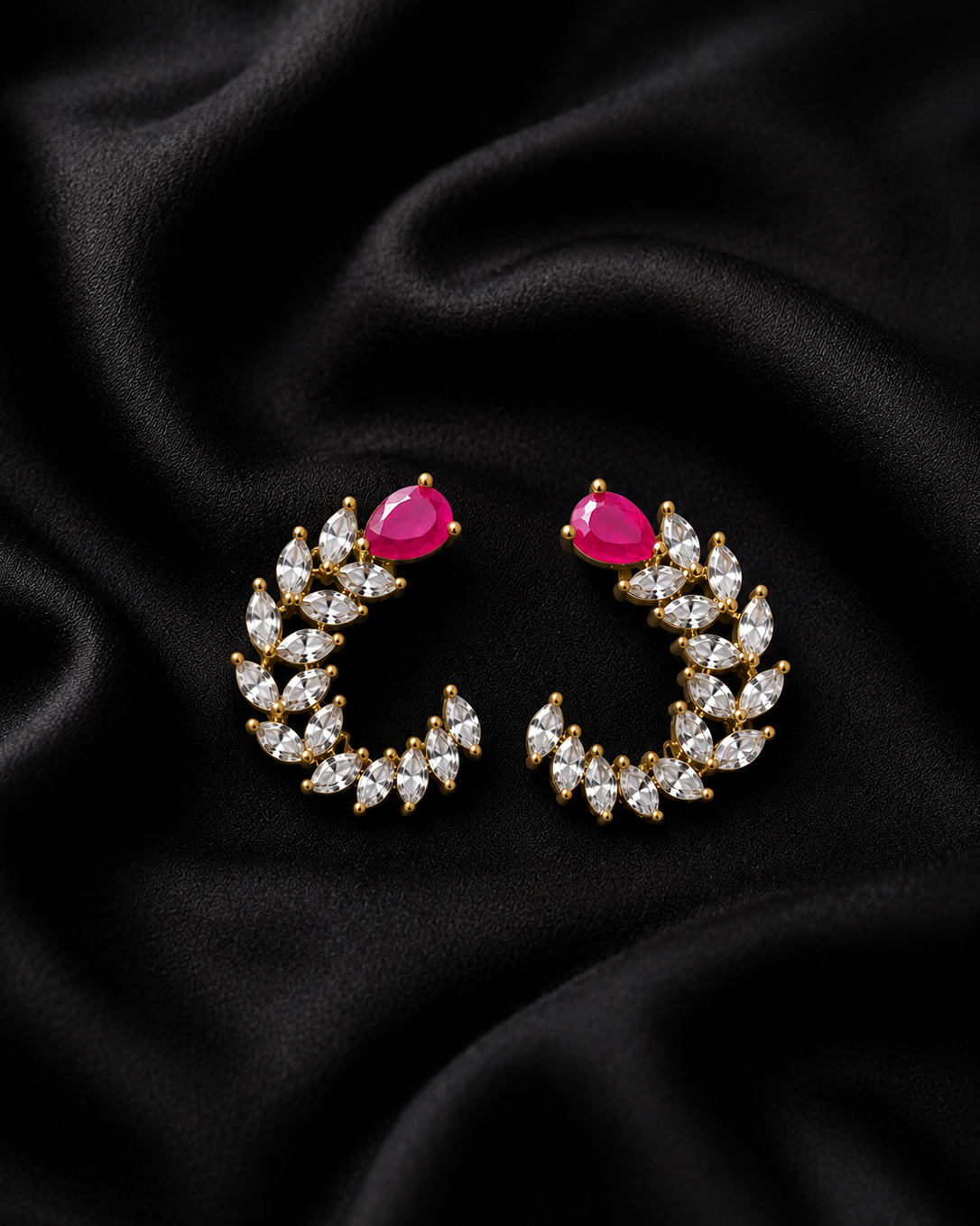 AD Ruby Earring-Studs
