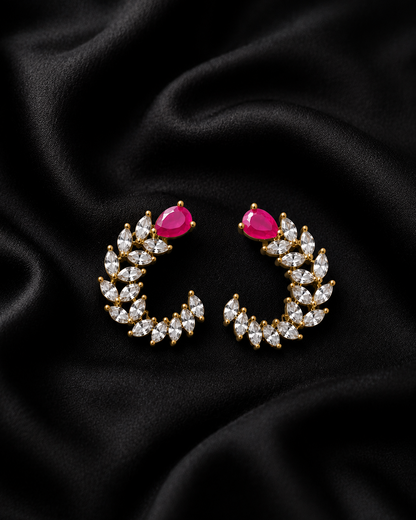 AD Ruby Earring-Studs
