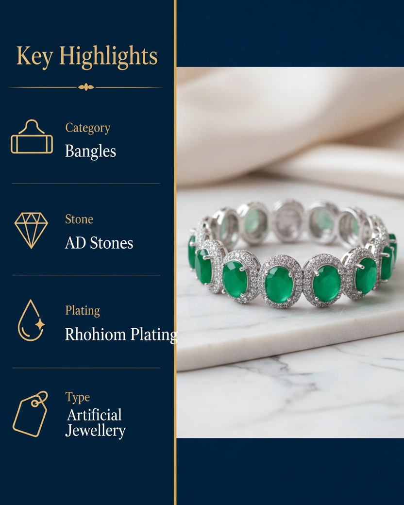 Emerald Bangle – Key Highlights with Product
