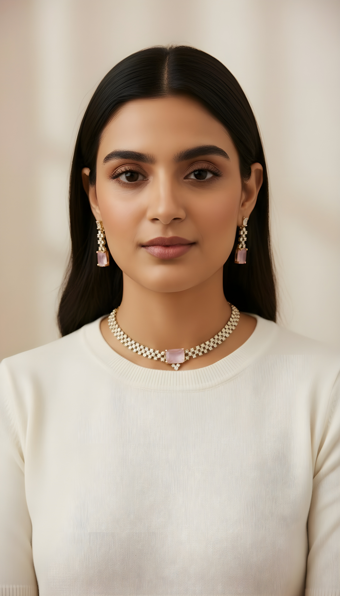 Juhi Multi CZ  Necklace