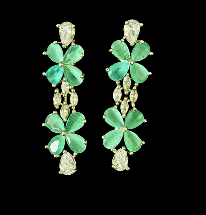 Niza CZ Aqua Green Necklace