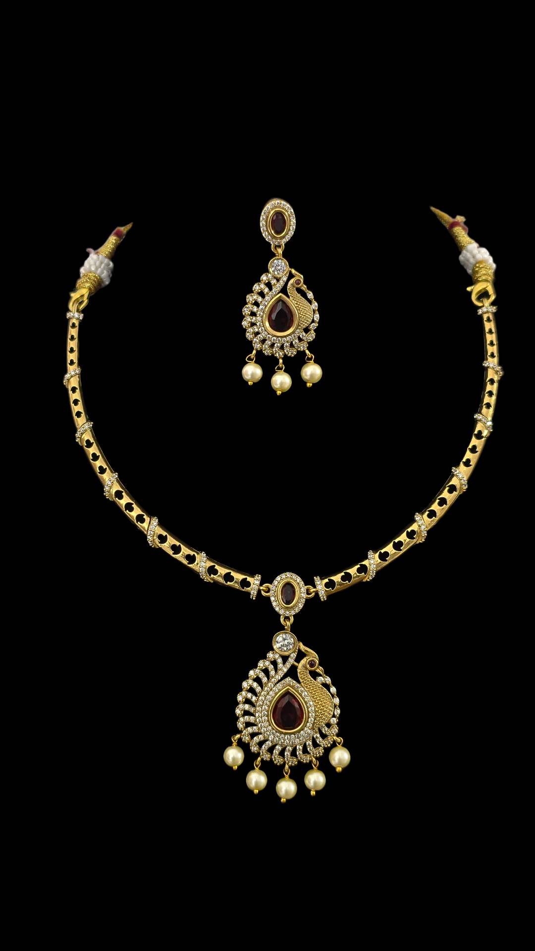 Mohini Peacock AD Chocker Necklace