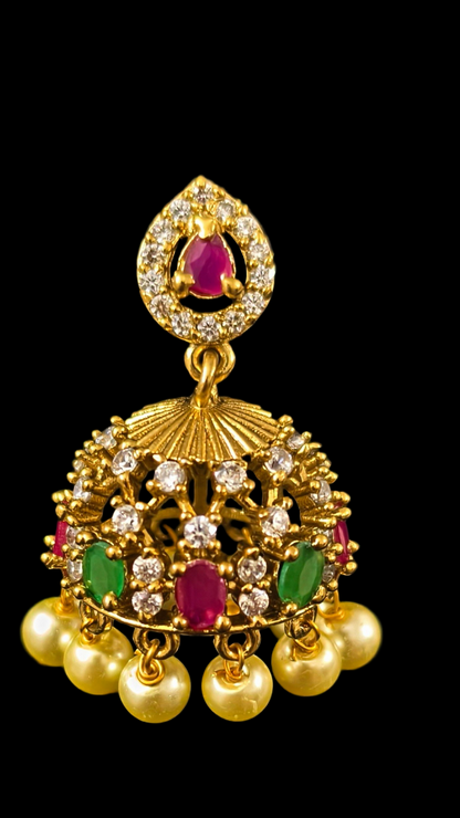 Niraya Necklace Ruby - Emerald Choker