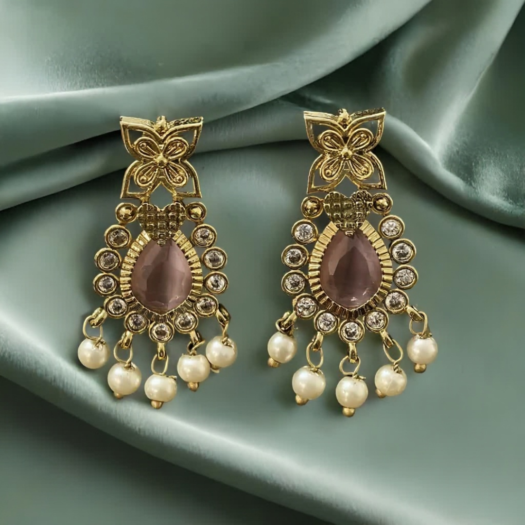 Minerva Pinkdrop Necklace