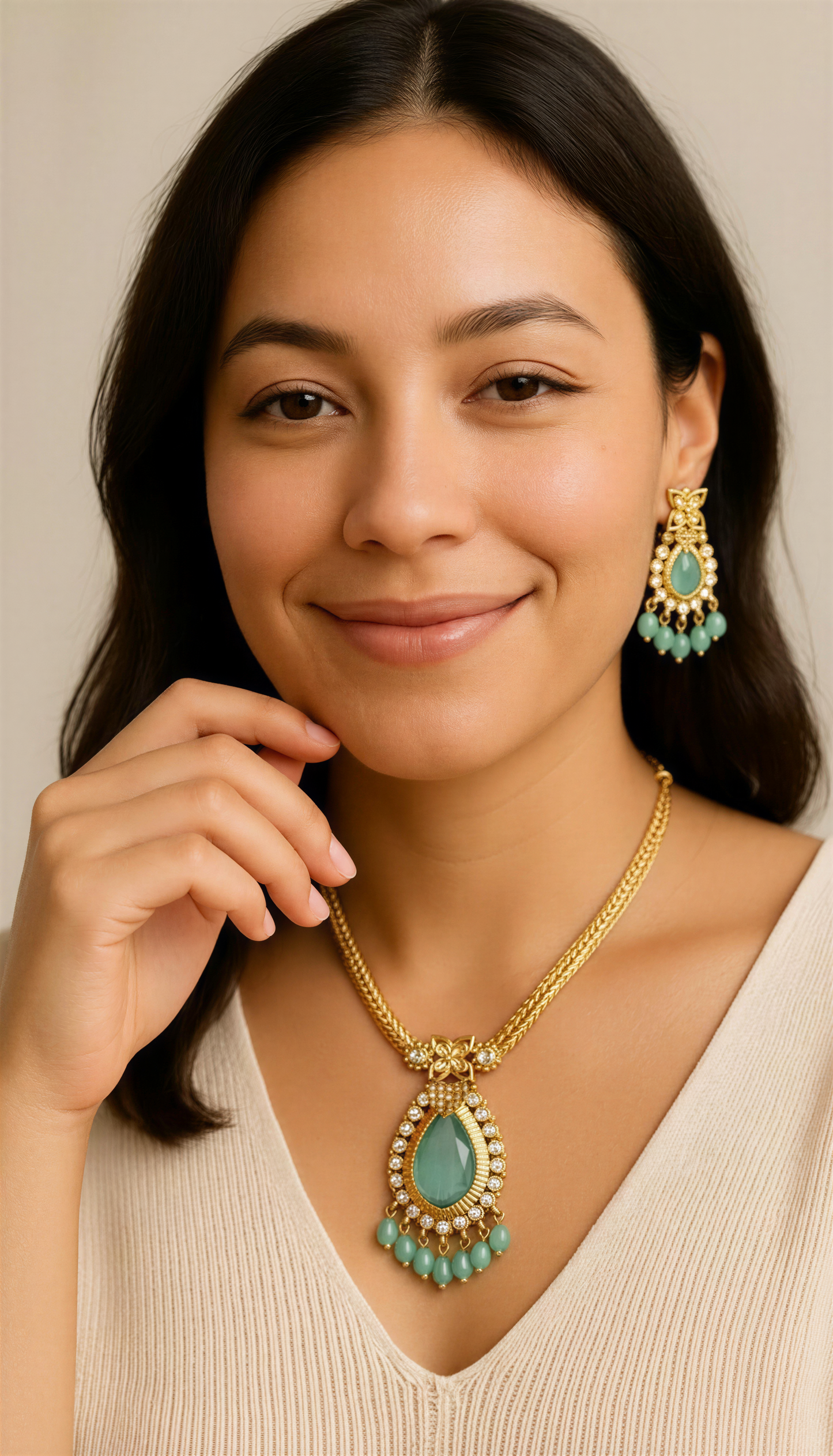 Minerva  Mintdrop Necklace