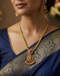 Rani Pink Lekshmi idol Kemp Necklace