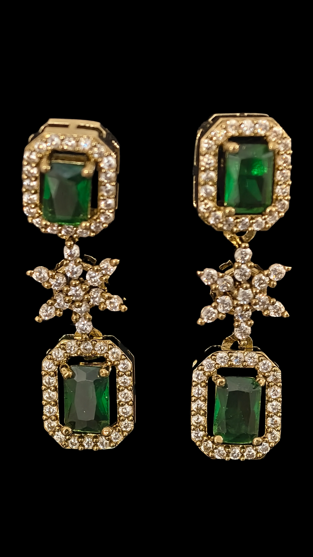 Nita CZ Multistone Long Necklace  A replica of Diamond necklace