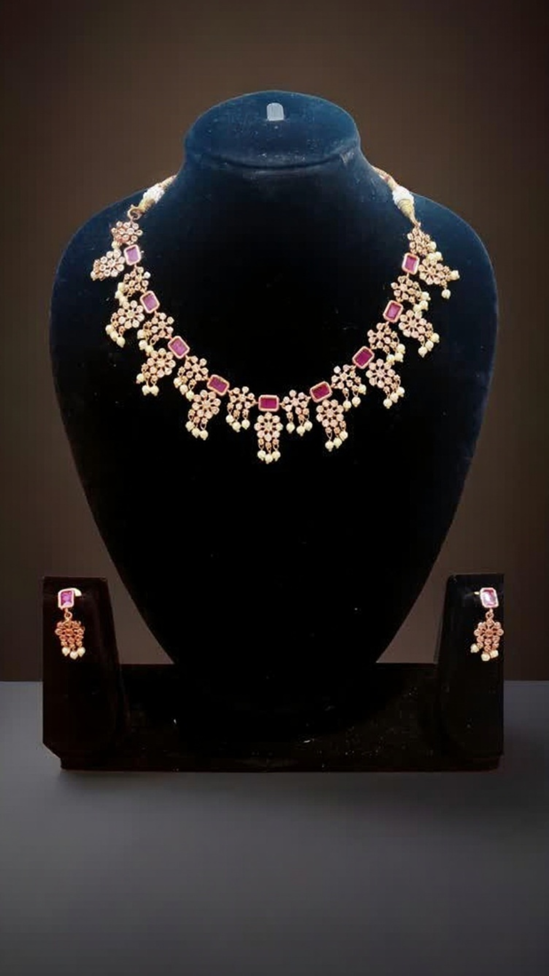 Zera Pearl & Ruby Necklace