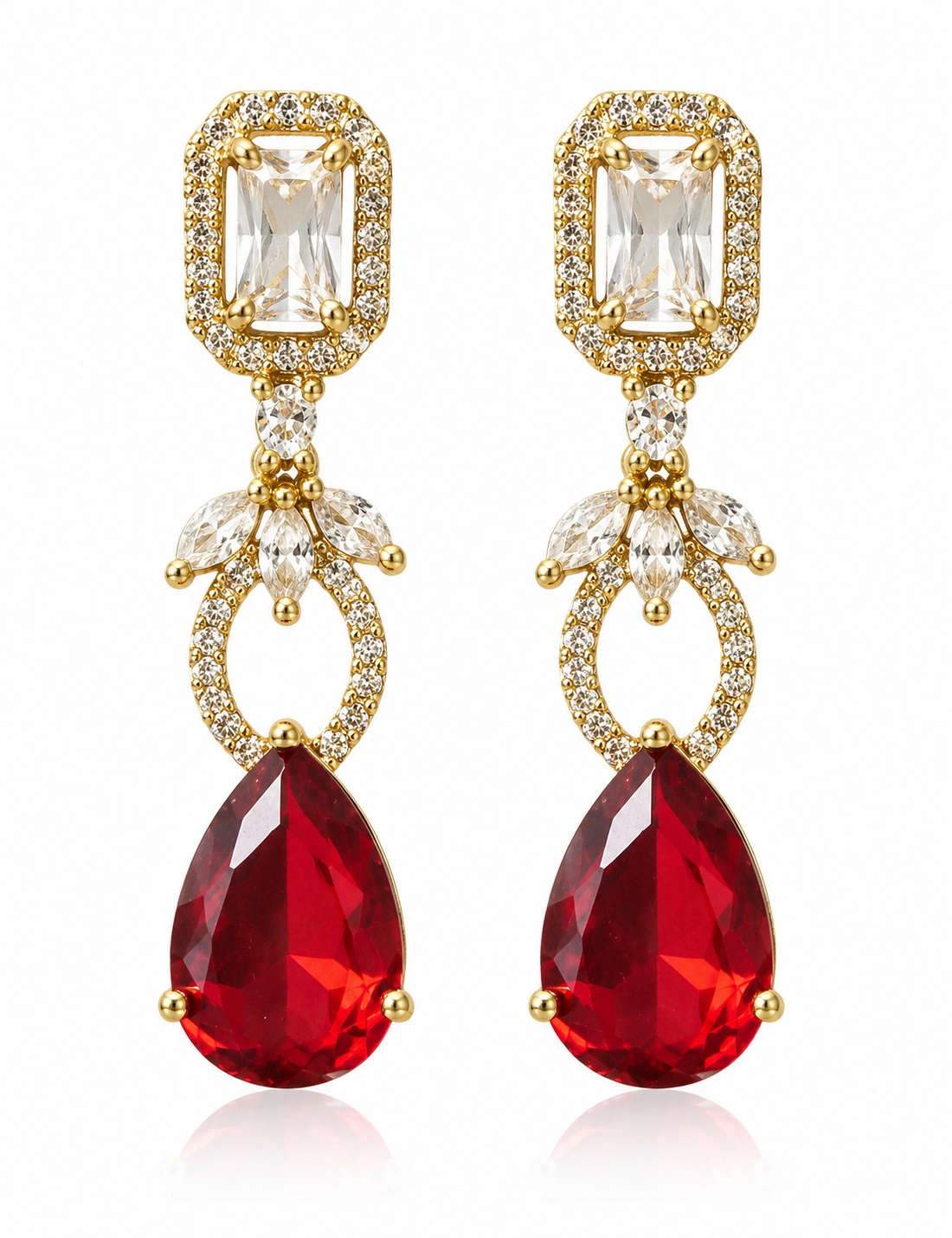 Isha Victorian CZ Stone Necklace Set