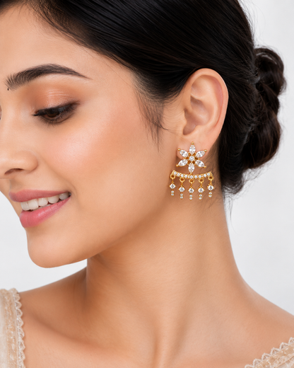 Dual-Wear CZ Earrings