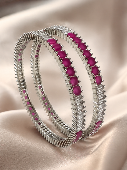 Ruby Radiance Bangle Set