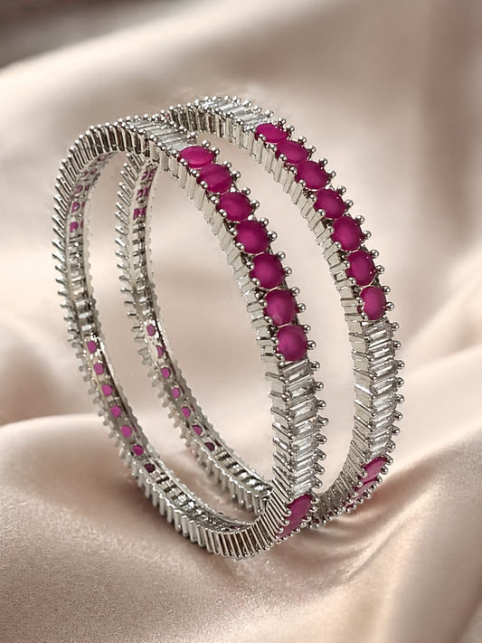 Ruby Radiance Bangle Set