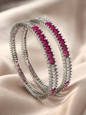 Ruby Radiance Bangle Set