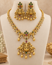 Devsena Heritage Antique CZ Necklace Set