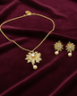 Swati Swan White CZ Stone Pendant  Necklace