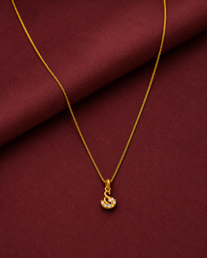 Swan Pendant Chain Necklace