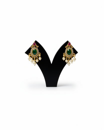 Antique Green Mango Necklace