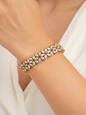 Regal Ruby Flower Bangle