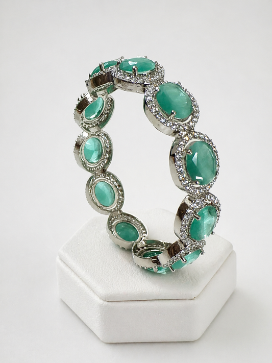 Turquoise Silver Replica Bangle