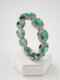Turquoise Silver Replica Bangle