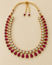 Dewdrop CZ Party Wear Necklace