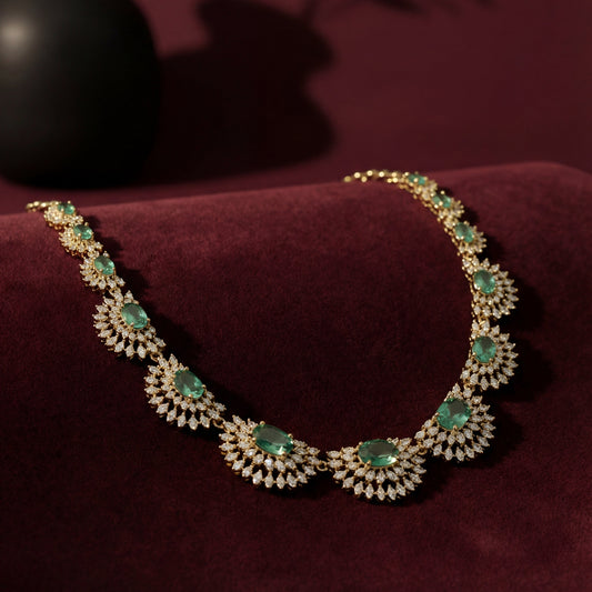 Cresentmoon Multistone Necklace