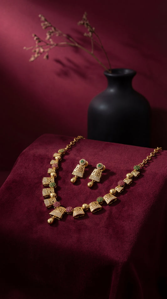 Ritika Antique Necklace Set